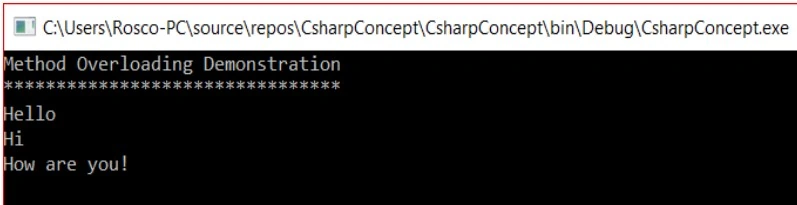 Method Overloading