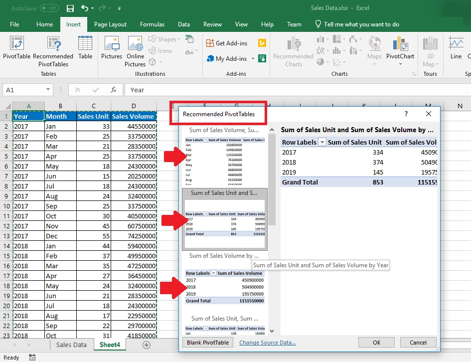 Pivot Tables And Pivot Charts In Excel
