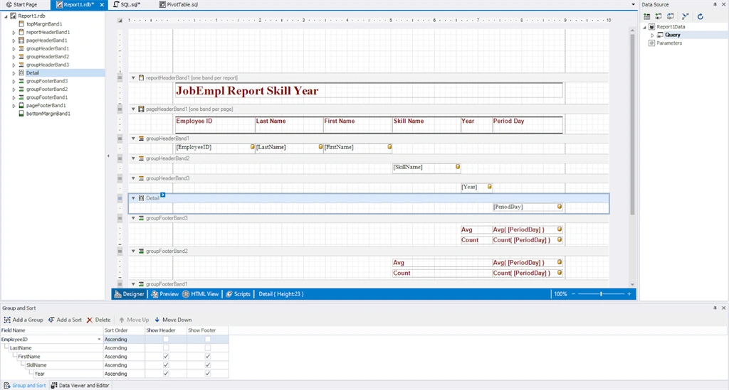New user report