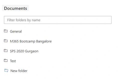 PnP Folder Explorer Control In SharePoint Framework