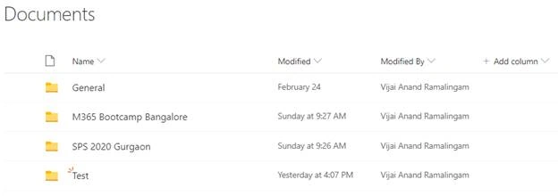 PnP Folder Explorer Control In SharePoint Framework