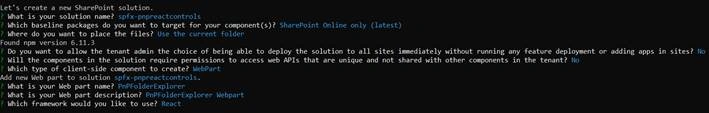 PnP Folder Explorer Control In SharePoint Framework