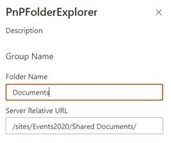 PnP Folder Explorer Control In SharePoint Framework