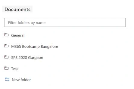 PnP Folder Explorer Control In SharePoint Framework