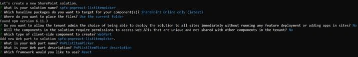 PnP List Item Picker In SharePoint Framework
