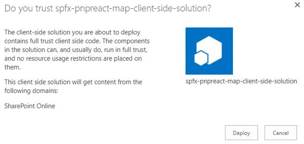 PnP Map Control In SharePoint Framework