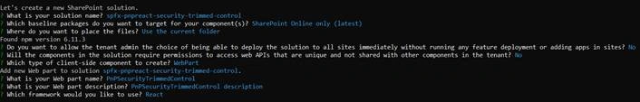 PnP Security Trimmed Control In SharePoint Framework