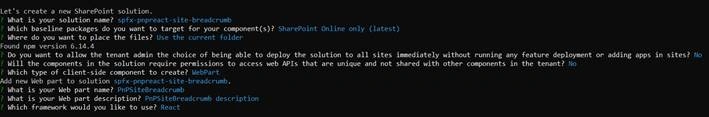 PnP Site Breadcrumb Control In SharePoint Framework