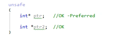 Declaring Pointers