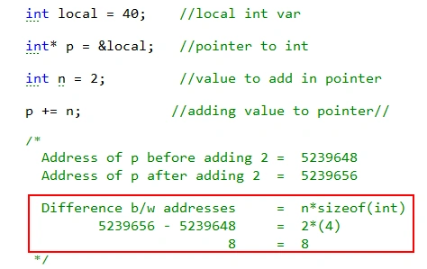 Adding to Pointers