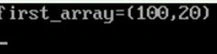 First array