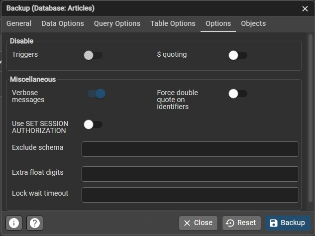 Options Tab Image