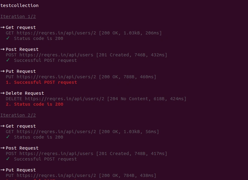Postman Newman CLI Tool