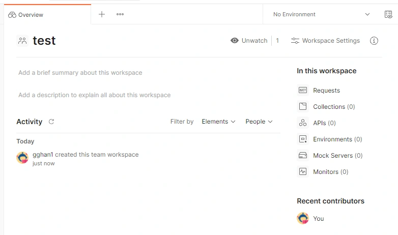 Postman - Create a Workspace