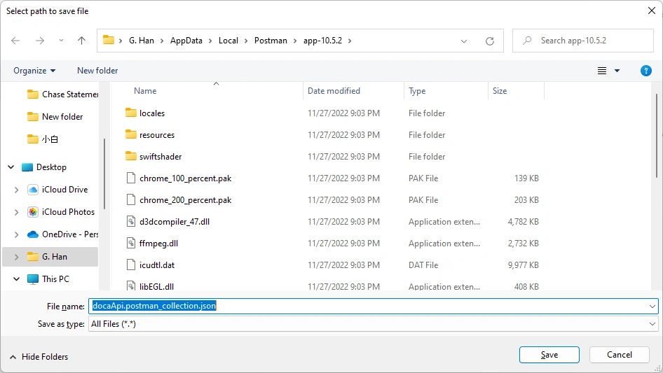 Postman - Export a Collection