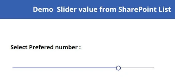 Demo slider