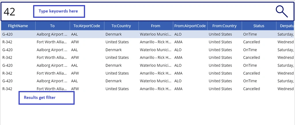 Power Apps - Build Search And Sorting To Column Header