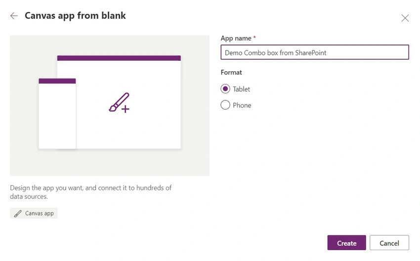 Blank tablet app