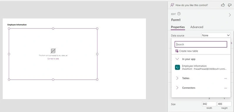 Edit Form Control
