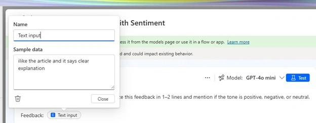 Text input