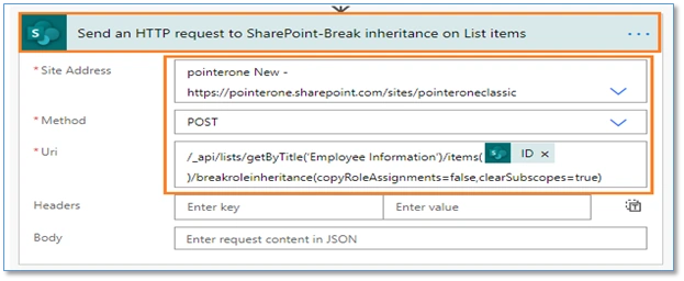 Power Automate - Break Inheritance And Set List Item-Level Permissions In SharePoint Online