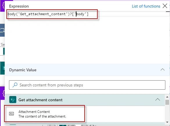 Power Automate Sending Attachments