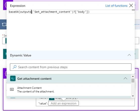 Power Automate Sending Attachments