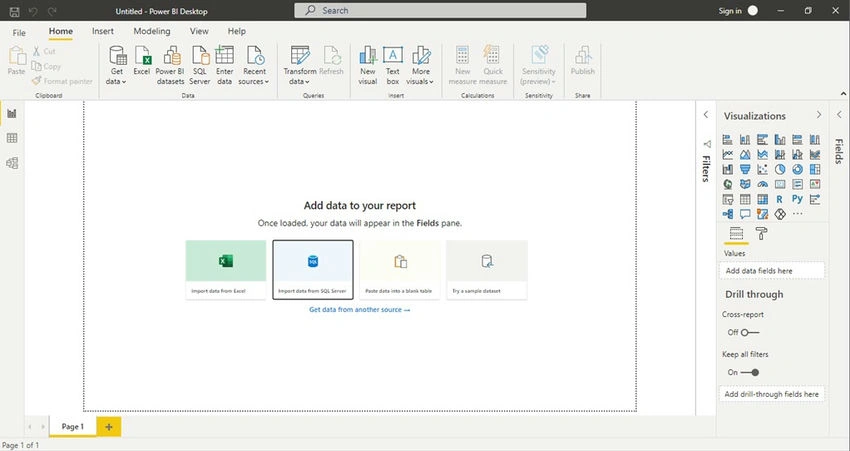 Import data from SQL server