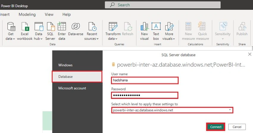 Power BI integration with Azure