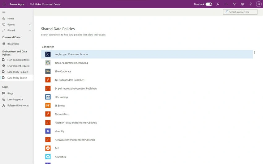 Shared Data policies