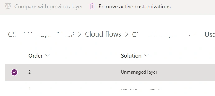 Compare with previous layer