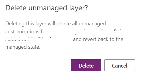 Delete Unmanaged Layer
