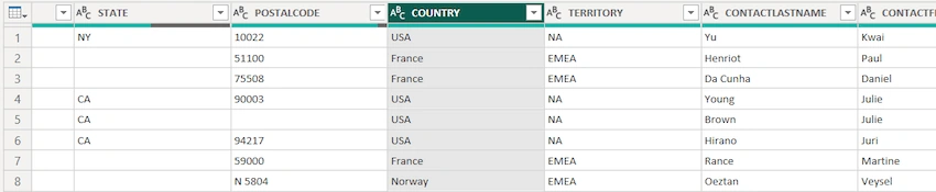 Power Query Features Related to Rows