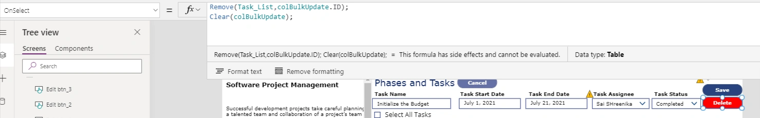 PowerApps Bulk Update Collection With Patch And Floating Concept Used For Screen Customization