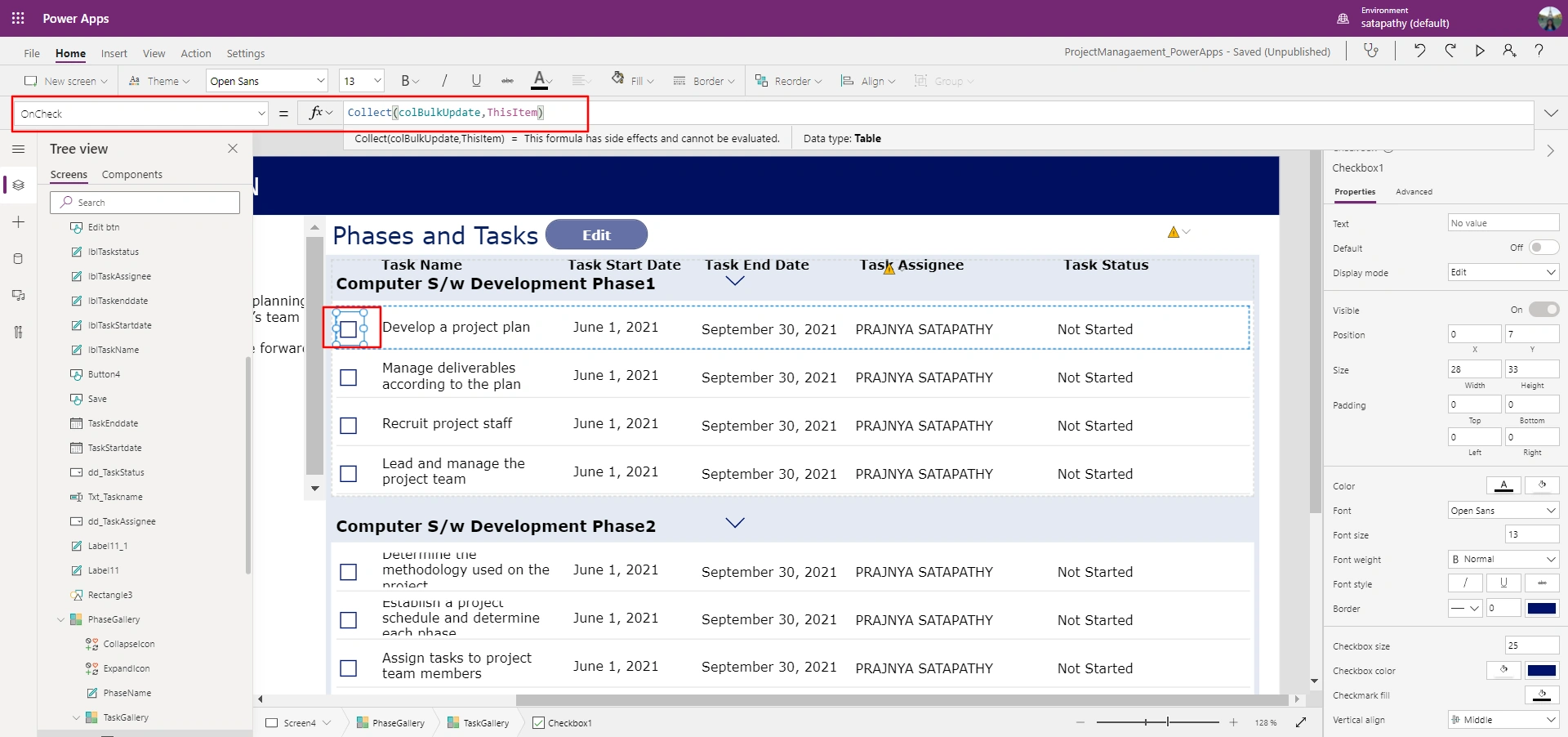 PowerApps Bulk Update Collection With Patch And Floating Concept Used For Screen Customization