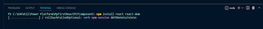 Install core React Packages