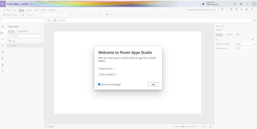 PowerApps - Create Label and Textbox