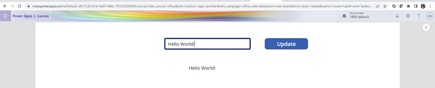PowerApps - Create Label and Textbox