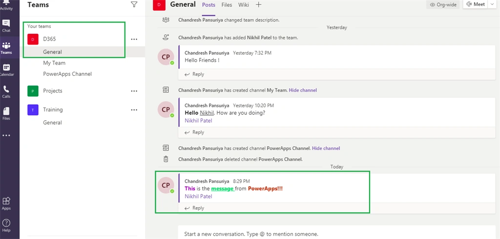 PowerApps And MS Teams Integration