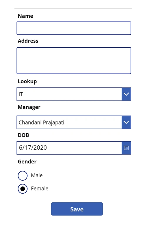 PowerApps Patch Fuction With Complex Columns