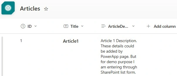 Article list 