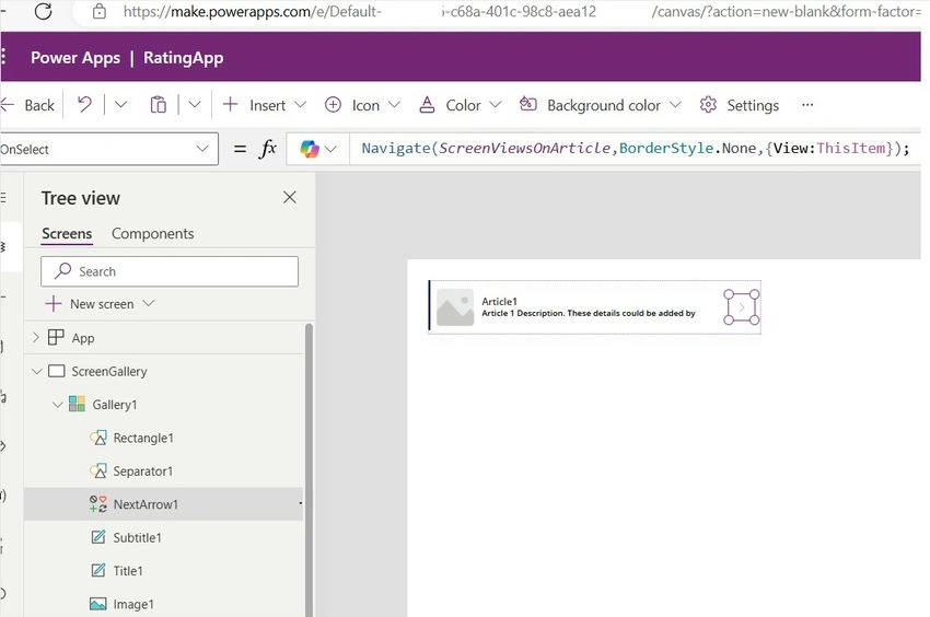 Design Screen