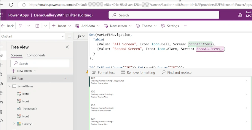 App OnStart Code