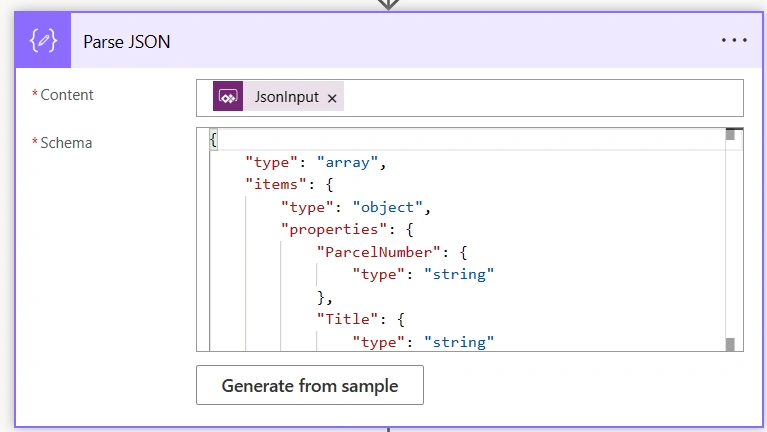 Parse JSON