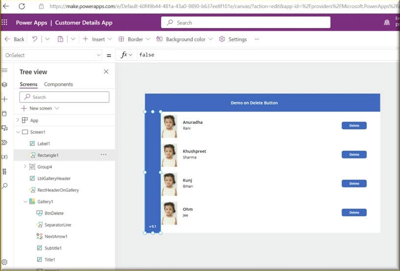 Version history in PowerApps
