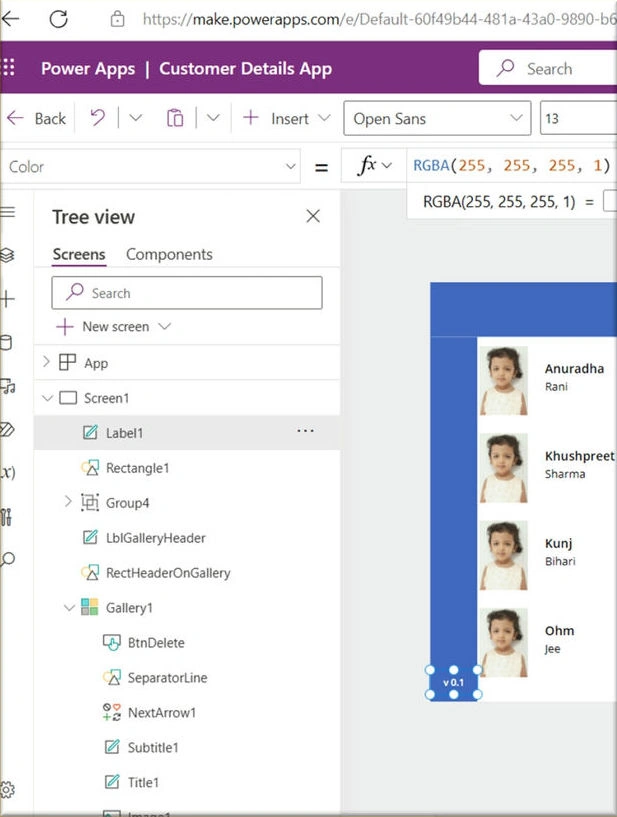 Version history in PowerApps