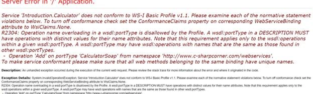 Web Method Overloading