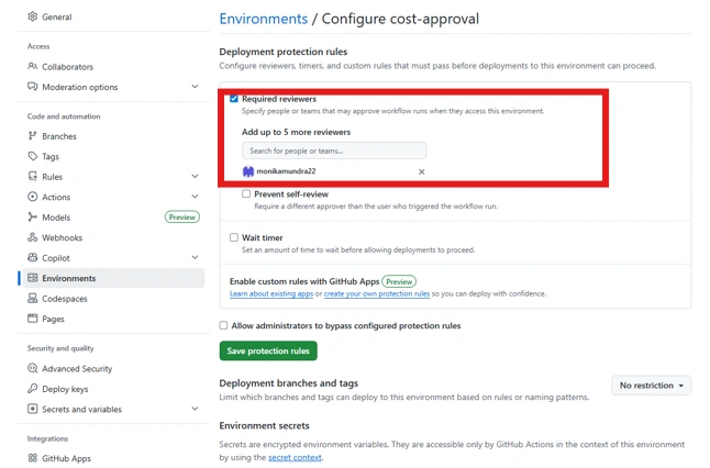 Configure approval for threshold exceed cost-approval