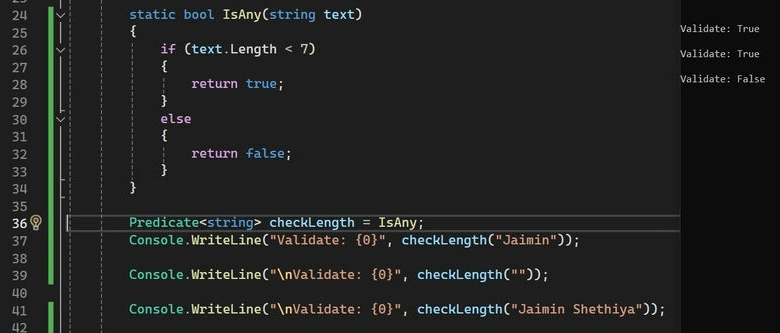 Boolean return value