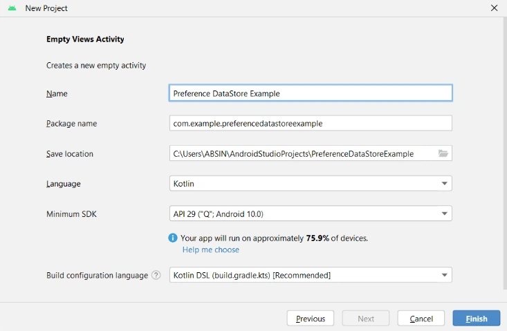 Create app